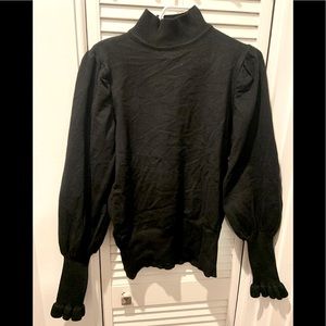Puff sleeves and high neck cute sweater (2 for 20$)
